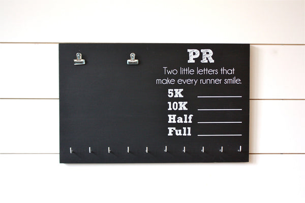 PR Race Bib and Medal Holder - 5K, 10K, Half, & Full - York Sign Shop - 3