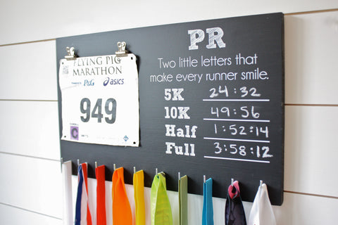 PR Race Bib and Medal Holder - 5K, 10K, Half, & Full - York Sign Shop - 1