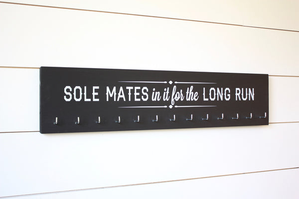 Running Medal Holder Soul mates in it for the long run - Large - York Sign Shop - 2