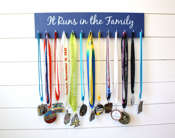 Medal Holder - It Runs in the Family - Large - York Sign Shop - 3