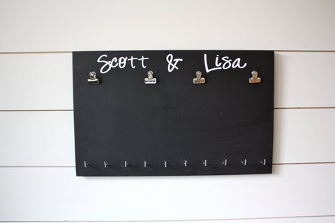 Gift for Runners - Couple - Race Bib and Medal Holder - Personalized - York Sign Shop - 1