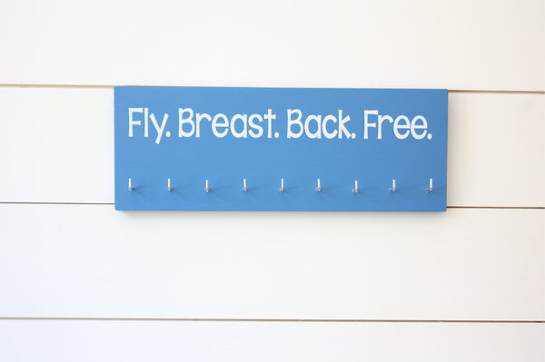 Swim Medal Holder- Fly. Breast. Back. Free. - Medium - York Sign Shop - 2