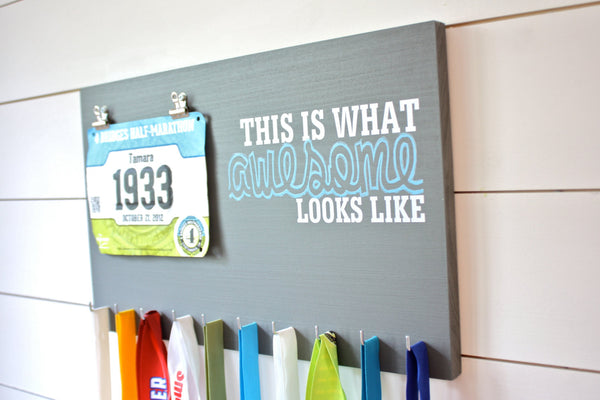 Race Bib & Medal Holder - This is What Awesome Looks Like - York Sign Shop - 3