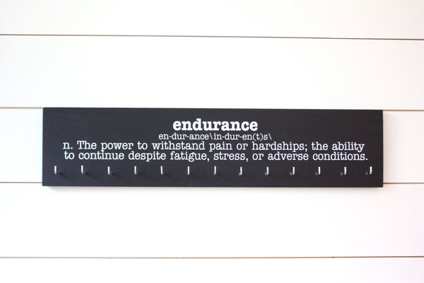 Medal Holder - Endurance Definition - Ultra Runner - Ironman - Large - York Sign Shop - 1