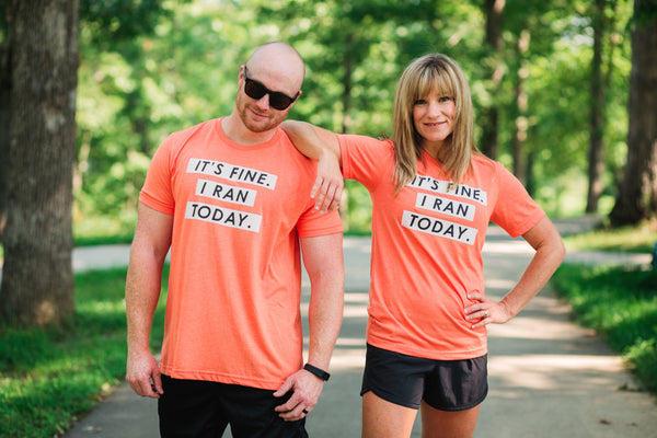 Running T-Shirt - It's Fine. I ran today. - Runner Tshirt - York Sign Shop - 2