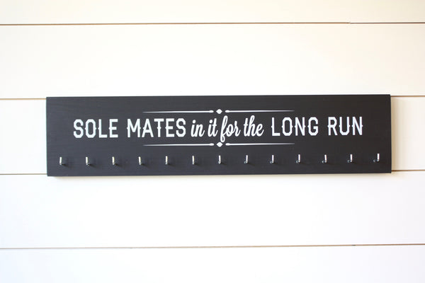 Running Medal Holder Soul mates in it for the long run - Large - York Sign Shop - 1