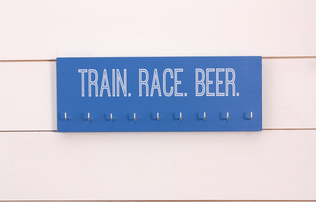 Marathon Medal Holder - Train. Race. Beer. - Medium