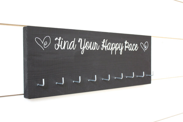 Running Medal Holder - Find Your Happy Pace - Medium - York Sign Shop - 3