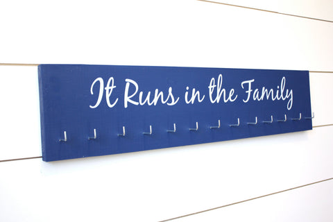 Medal Holder - It Runs in the Family - Large - York Sign Shop - 1