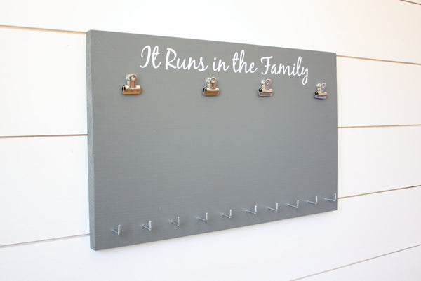 Running Race Bib and Medal Holder - It Runs in the Family - York Sign Shop - 3