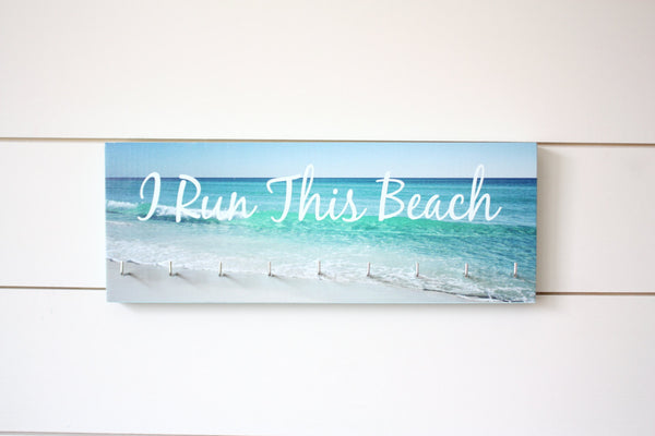 Medal Holder - I Run This Beach - Medium - York Sign Shop - 2