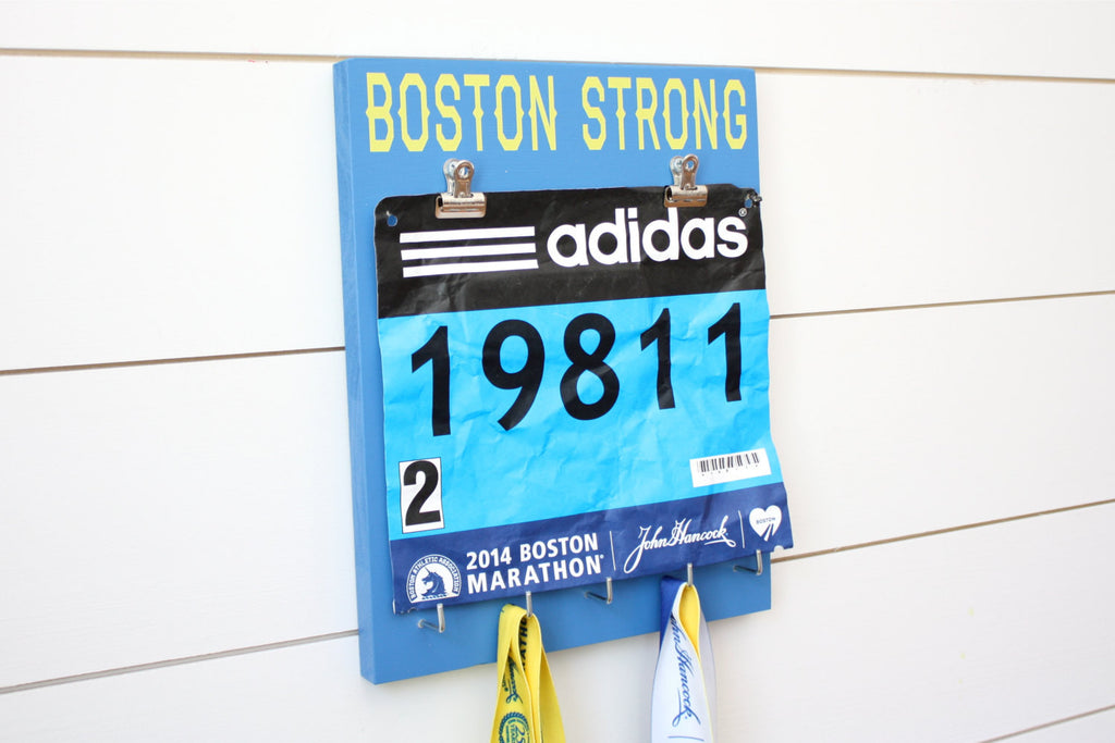Boston Marathon Race Bib & Medal Holder - Boston Strong - York Sign Shop - 1