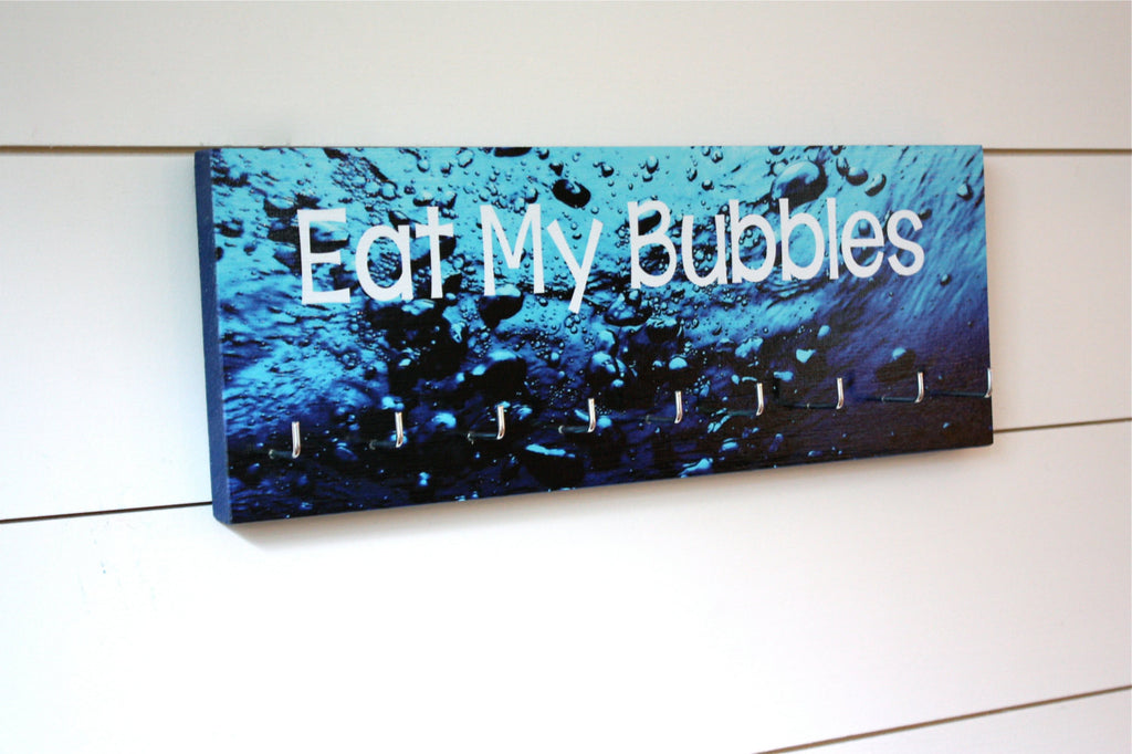 Swim Medal Holder - Eat My Bubbles - Medium - York Sign Shop - 1