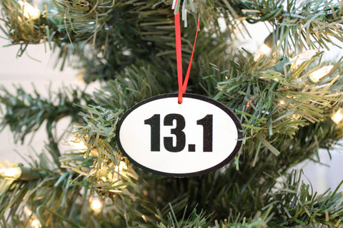 13.1 Running Christmas Ornament - Great gift for half marathon runners! - York Sign Shop - 1