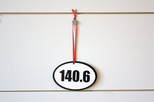 140.6 Triathlon Christmas Ornament - Great gift for Ironman triathletes! - York Sign Shop - 2