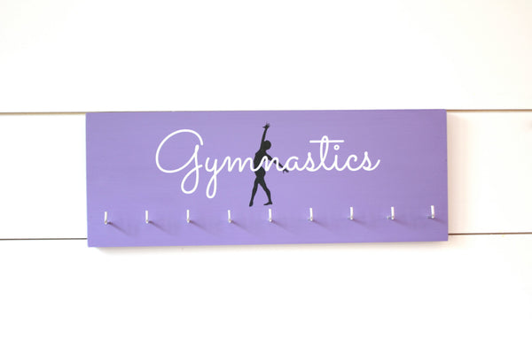Gymnast Medal Holder / Display - Gymnastics Silhouette - Medium - York Sign Shop - 2