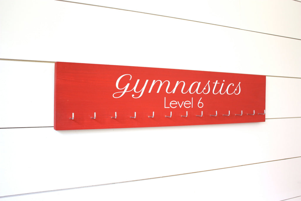 Gymnastics Medal Holder with Level - Gymnasts - Large - York Sign Shop - 1