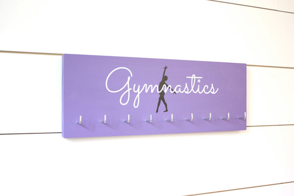Gymnast Medal Holder / Display - Gymnastics Silhouette - Medium - York Sign Shop - 3