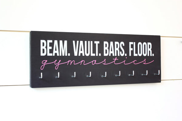 Gymnast Medal Holder / Display - Beam Vault Bar Floor Gymnastics - Medium - York Sign Shop - 1