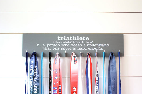 Triathlon Medal Holder - Definition of Triathlete - Large - York Sign Shop - 3