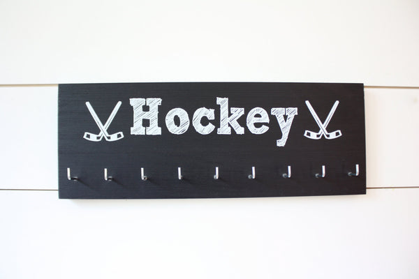 Hockey Medal Holder with Hockey Stick graphics - Medium - York Sign Shop - 2