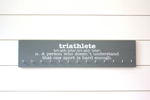 Triathlon Medal Holder - Definition of Triathlete - Large - York Sign Shop - 2