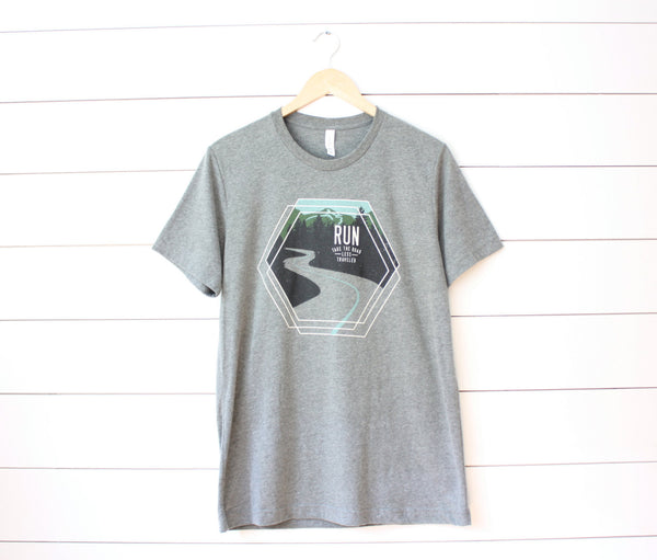 Running T Shirt - Run. Take the road less traveled.  - Runner Tee Shirt - York Sign Shop - 3