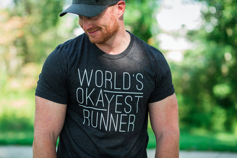 T-shirt for Runners - World's Okayest Runner - Running Tee - York Sign Shop - 1