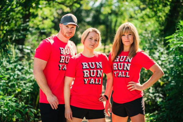 Runner T-shirt - Run Run Y'all - Running - Southern - Tee - York Sign Shop - 3