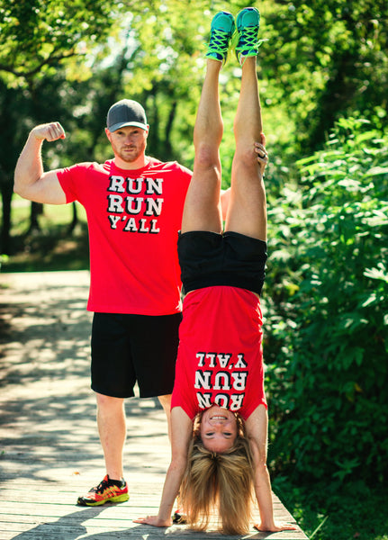 Runner T-shirt - Run Run Y'all - Running - Southern - Tee - York Sign Shop - 2